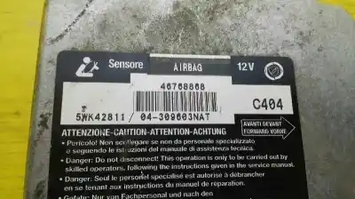 Piesă de schimb auto la mâna a doua unitate de control airbag pentru fiat bravo (182) jtd 105 / 100 sx referințe oem iam 46768868 04309603nat 5wk42811