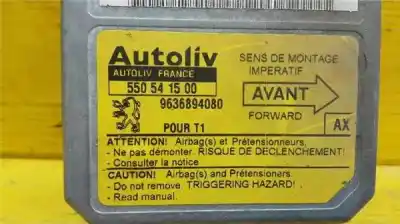 Peça sobressalente para automóvel em segunda mão centralina de airbag por peugeot 206 berlina 1.4 referências oem iam 9636894080  550541500