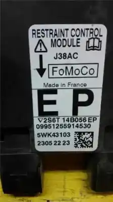 Автозапчасти б/у блок управления подушками безопасности за ford fusion (ju_) 1.4 tdci ссылки oem iam 2s6t14b056ep  23052223