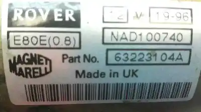 Recambio de automóvil de segunda mano de motor arranque para mg rover serie 400 (rt) 414 i referencias oem iam nad100740 63223104a  