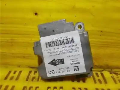 Peça sobressalente para automóvel em segunda mão centralina de airbag por opel zafira a 2.0 dti referências oem iam 09229303