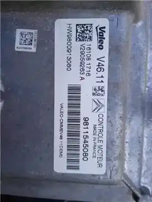 Автозапчастина б/у ебу контролер двигуна для citroen c-elysée 1.2 12v vti посилання на oem iam 9811545080  161081716