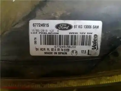 Peça sobressalente para automóvel em segunda mão farol / farolim esquerdo por ford ka (rb_) 1.3 i rocam referências oem iam 1079425