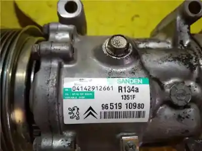 Peça sobressalente para automóvel em segunda mão compressor de ar condicionado a/a a/c por citroen c4 coupe 1.6 16v hdi fap referências oem iam 04142912661
