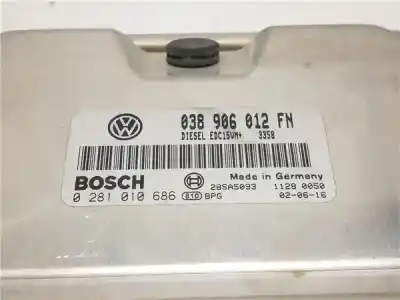 Pièce détachée automobile d'occasion calculateur moteur ecu pour seat toledo (1m2) 1.9 tdi références oem iam 038906012fn  0281010686