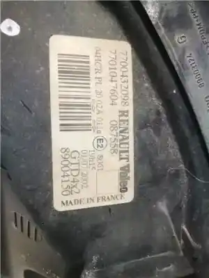 Second-hand car spare part left headlight for renault scenic rx4 (ja0) 1.9 dci diesel cat oem iam references 7700432098  7701047604