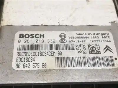 Pezzo di ricambio per auto di seconda mano centralina motore per peugeot 307 break/sw 1.6 hdi riferimenti oem iam 9664257580  0281013332