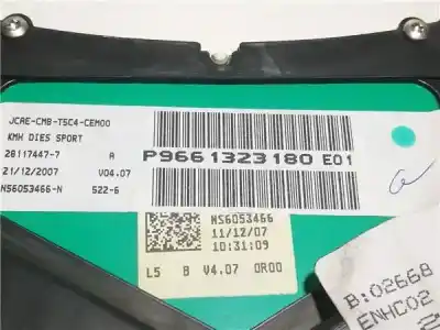 Piesă de schimb auto la mâna a doua ceas bord pentru peugeot 307 break/sw 1.6 hdi referințe oem iam p9661323180  