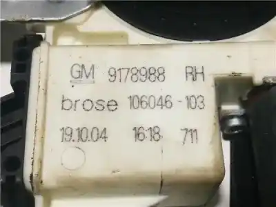 Piesă de schimb auto la mâna a doua mecanism acționare geam fațã dreapta pentru opel vectra c berlina 1.9 cdti referințe oem iam 9178988  