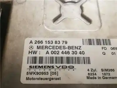 Pezzo di ricambio per auto di seconda mano centralina motore per mercedes clase a 1.7 riferimenti oem iam a2661538379  a0024463040