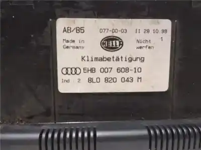 Second-hand car spare part heating / air conditioning control panel for audi a3 (8l1) 1.9 tdi oem iam references 8l0820043m