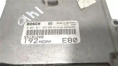 Piesă de schimb auto la mâna a doua unitate de control motor ecu pentru fiat stilo (192) 1.9 jtd 80 active referințe oem iam 55191208