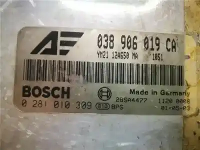 Second-hand car spare part ecu engine control for ford galaxy (vy) 1.9 tdi cat oem iam references 0281010309  038906019ca