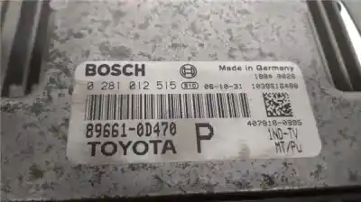 Second-hand car spare part ecu engine control for toyota yaris (ksp9/scp9/nlp9) 1.4 turbodiesel cat oem iam references 896610d470