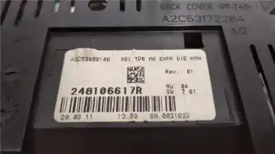 Peça sobressalente para automóvel em segunda mão QUADRANTE por RENAULT LAGUNA III  Referências OEM IAM 248106617R  A2C53172264