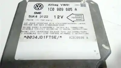 Peça sobressalente para automóvel em segunda mão centralina de airbag por seat leon (1m1) 1.9 tdi referências oem iam 1c0909605a