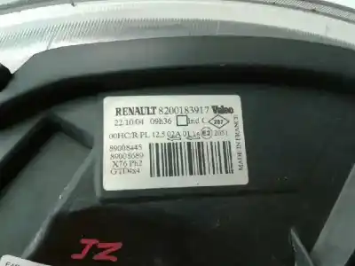 Second-hand car spare part left headlight for renault kangoo (f/kc0) authentique 4x4 oem iam references 82001183917  