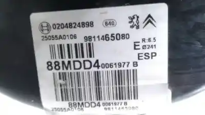 Peça sobressalente para automóvel em segunda mão servo freio por citroen c3 tonic referências oem iam 9811465080  