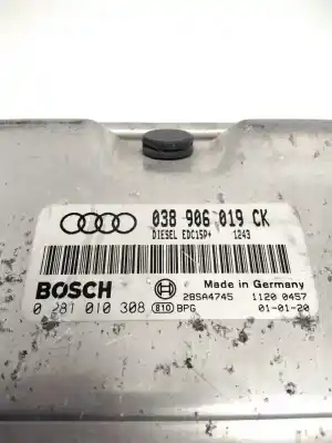 Second-hand car spare part ecu engine control for audi a3 (8l) 1.9 tdi oem iam references 038906019ck 28sa4745 0281010308
