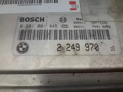 Recambio de automóvil de segunda mano de centralita motor uce para bmw serie 3 berlina (e46) 320d referencias oem iam 0281001445  2249970