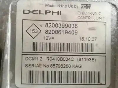 Автозапчасти б/у блок управления двигателем за renault clio iii authentique ссылки oem iam 8200399038  