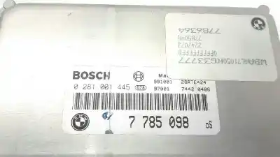 Recambio de automóvil de segunda mano de centralita motor uce para bmw serie 3 berlina (e46) 320d referencias oem iam 0281001445  