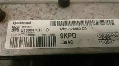 Second-hand car spare part ecu engine control for ford fiesta (cb1) trend oem iam references s180047012d 9kpd av2112a650cd