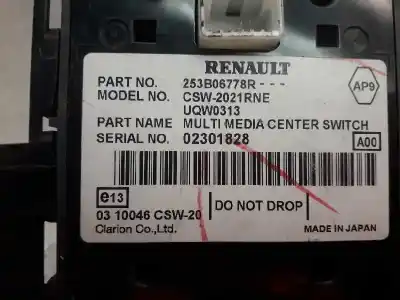 Second-hand car spare part gps navigation system for renault koleos bose edition oem iam references 259153753r 253b06778r ia5489j00291