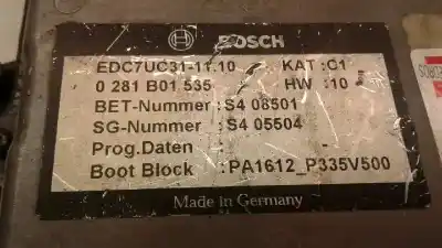 Pièce détachée automobile d'occasion calculateur moteur ecu pour iveco stralis 430 références oem iam edc7uc31-11.10  10946