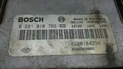 Piesă de schimb auto la mâna a doua unitate de control motor ecu pentru renault megane ii sedán (lm0/1_) 1.9 dci (lm0g lm1g lm2c) referințe oem iam 0281010769 8200269883 8200184294