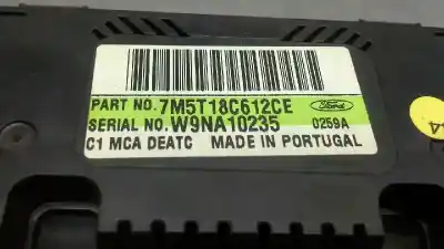 Second-hand car spare part climate control for ford focus turnier (cb4) trend oem iam references 7m5t18c612ce  