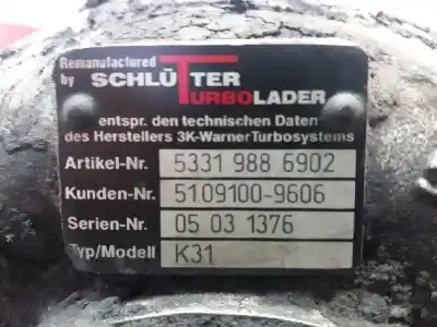 Автозапчастина б/у турбонагрузник для man fe 410 a посилання на oem iam 53319886902  