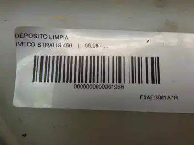 Second-hand car spare part windscreen washer bottle for iveco stralis 450 oem iam references   