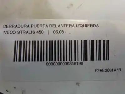 Second-hand car spare part left front door lock for iveco stralis 450 oem iam references   