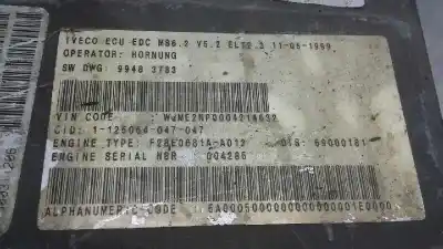 Автозапчастина б/у ебу контролер двигуна для iveco eurotech cursor (mh) chasis  (190 e 35) larga distancia посилання на oem iam  500311206 363