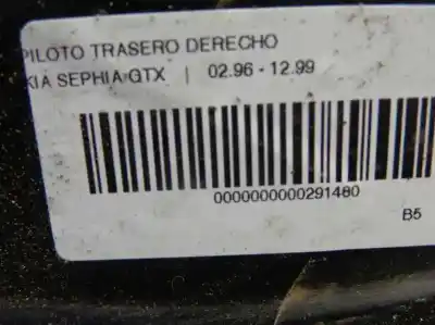 Second-hand car spare part right tailgate light for kia sephia gtx oem iam references 0k24j51150b  