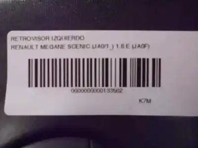 Автозапчастина б/у ліве дзеркало для renault megane i scenic (ja0) 1.6e alize посилання на oem iam   