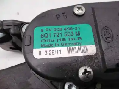 Автозапчасти б/у педаль газа за audi a1 (8x) ambition ссылки oem iam 6q1721503m  