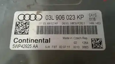 Автозапчастина б/у ебу контролер двигуна для audi a1 (8x) ambition посилання на oem iam 03l906023kp  5wp42925aa