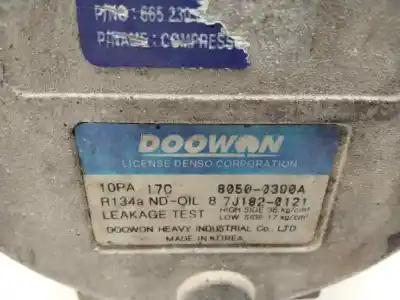 Second-hand car spare part air conditioning compressor for ssangyong rodius xdi oem iam references 80500390a  