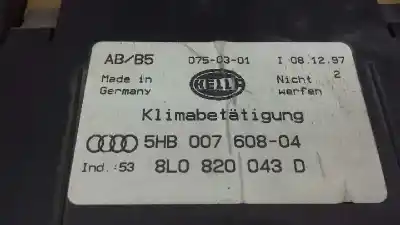Автозапчастина б/у контроль опалення / кондиціонації для audi a3 (8l) 1.8 20v turbo посилання на oem iam 8l0820043d  