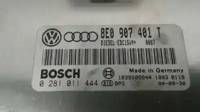 Recambio de automóvil de segunda mano de centralita motor uce para audi a4 avant (8e) 2.5 tdi (120kw) referencias oem iam 0281011444  8e0907401t