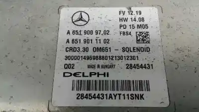 Recambio de automóvil de segunda mano de centralita motor uce para mercedes clase cla (w117) 2.1 cdi cat referencias oem iam a6519009702  106