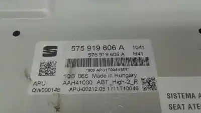 Second-hand car spare part audio system / radio cd for seat ateca (kh7) style oem iam references 575919606  