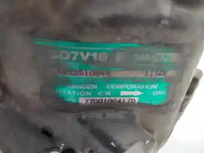 Pezzo di ricambio per auto di seconda mano compressore aria condizionata per renault clio i fase i+ii (b/c57) 1.9 diesel riferimenti oem iam 7700100417d  sd7v16 Pezzo di ricambio per auto di seconda mano compressore aria condizionata per renault clio i fase i+ii (b/c57) 1.9 diesel riferimenti oem iam 7700100417d  sd7v16