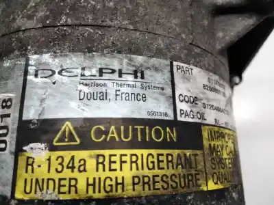 Peça sobressalente para automóvel em segunda mão compressor de ar condicionado a/a a/c por renault scenic ii authentique referências oem iam 6561318  