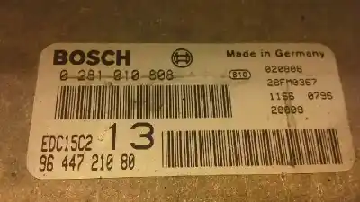Автозапчастина б/у ебу контролер двигуна для citroen c5 berlina 2.0 hdi premier посилання на oem iam 0281010808  343