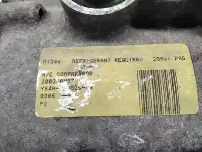 Peça sobressalente para automóvel em segunda mão compressor de ar condicionado a/a a/c por ford fiesta (cbk) ghia referências oem iam ys4h19d629ab  