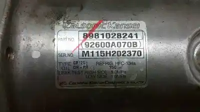 Pezzo di ricambio per auto di seconda mano compressore aria condizionata per isuzu d-max 2.5 twin turbodiesel riferimenti oem iam 8981928241  
