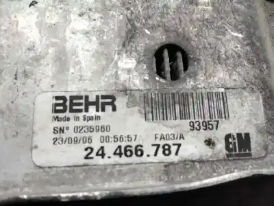 Pezzo di ricambio per auto di seconda mano intercooler per opel combo cargo riferimenti oem iam 24466787  